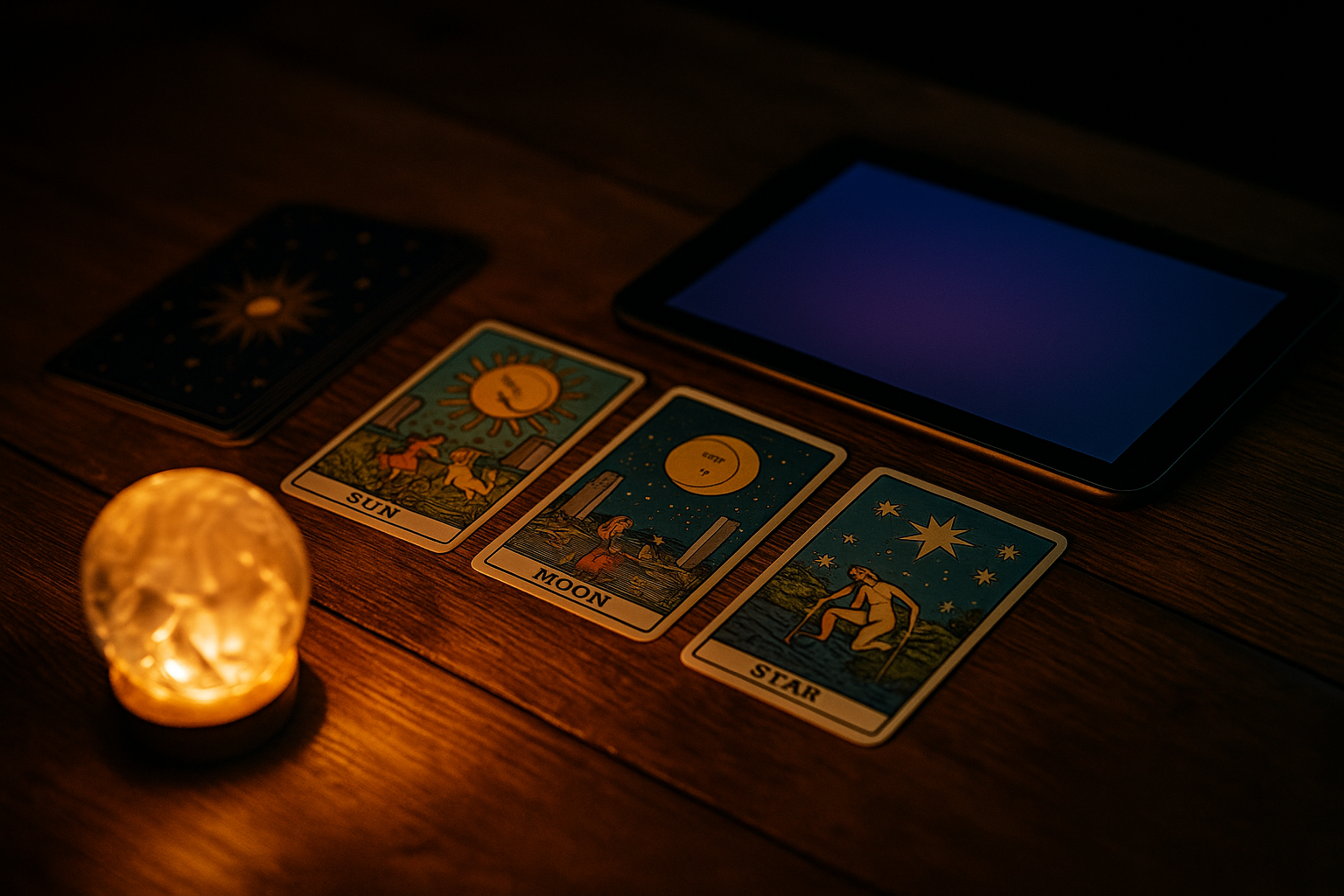 Tarot Kartları ve Mumlar